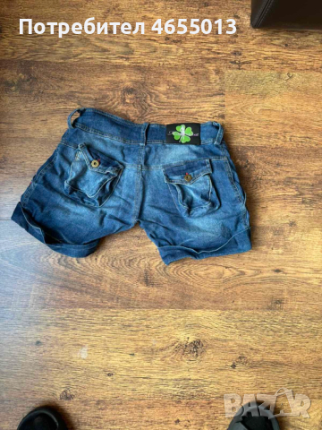 ПОДАРЯВАМ Дамски къси дънкови гаши Катерина Katerina, снимка 2 - Къси панталони и бермуди - 52476248