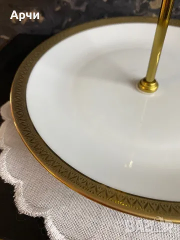 Баварски поднос на две нива, снимка 2 - Други ценни предмети - 49702538