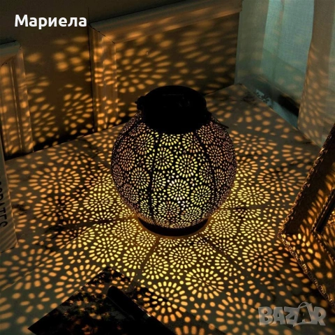 Соларен фенер MARRAKESH за външно осветление, водоустойчив, снимка 4 - Други - 53825987