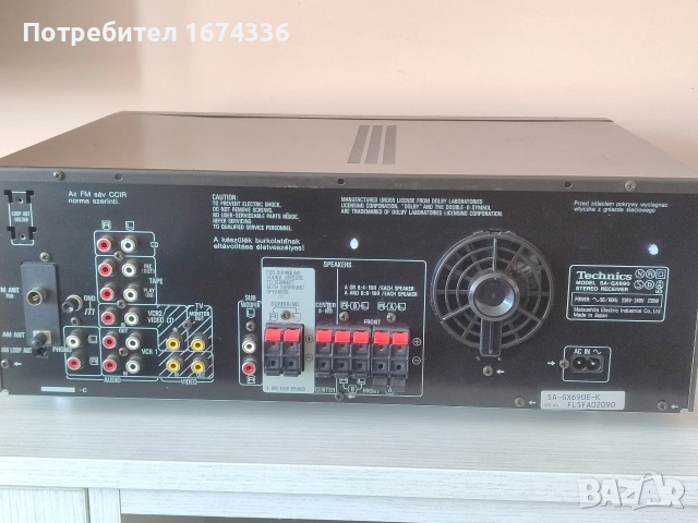 Technics SA-GX690, снимка 5 - Ресийвъри, усилватели, смесителни пултове - 53756834