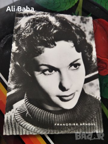 Картичка/снимка френската актриса Франсоаз Арнул 