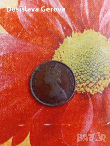 Half  Anna India 1862g., снимка 2 - Нумизматика и бонистика - 55719312