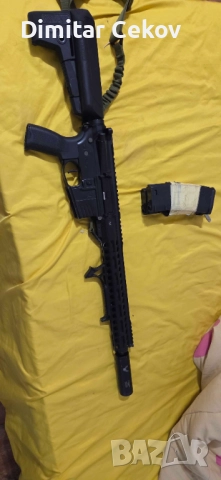 ЕЪРСОФТ DMR DELTA ARMORY AR15 (НАПРАВЕНА), снимка 4 - Въздушно оръжие - 52959188