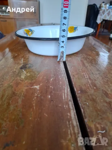 Стара емайлирана паница #12, снимка 2 - Други ценни предмети - 49743248