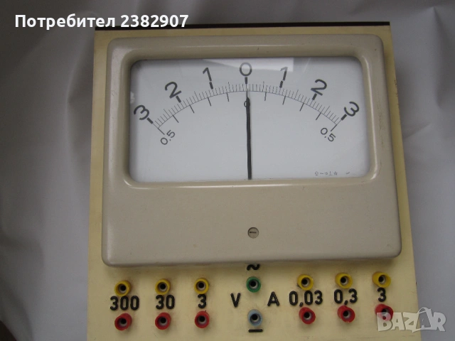 Мултиметър LEYBOLD, руски волтметър за ~,= напрежение.