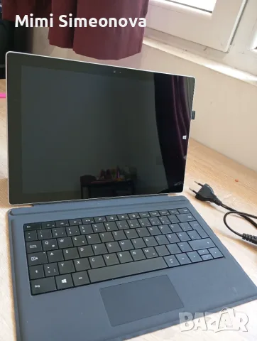 Surface Pro 3 таблет става като лаптоп има магнитна оригинална клавиатура и оригинално зарядно , снимка 14 - Лаптопи за работа - 55723209