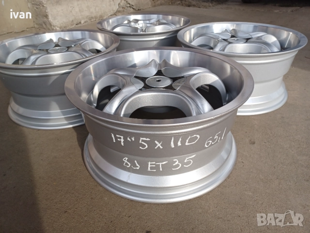 4 бр. чисто нови алуминиеви джанти 17 цола 5x110 , централен отвор 65.1 , ET35, 8J, снимка 9 - Гуми и джанти - 51542649