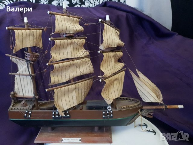 Корабен Модел VELERO ESPANOL Антика , снимка 6 - Антикварни и старинни предмети - 39082164
