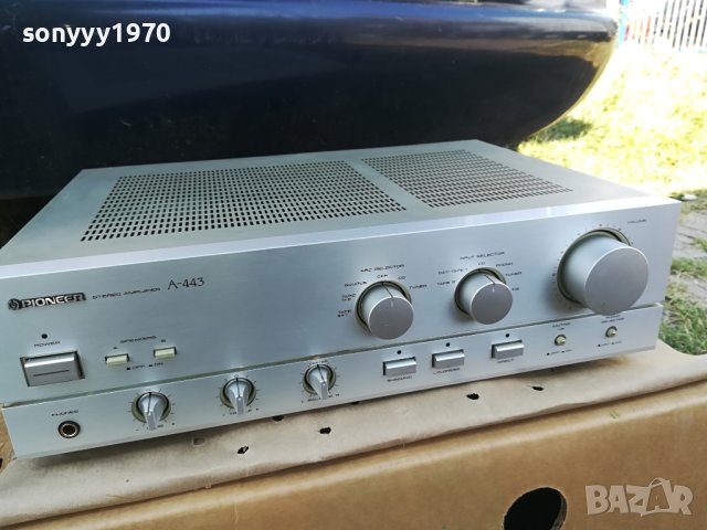 PIONEER A-443 STEREO AMPLIFIER-MADE IN JAPAN-ВНОС GERMANY LD2E0909231749, снимка 3 - Ресийвъри, усилватели, смесителни пултове - 42134113