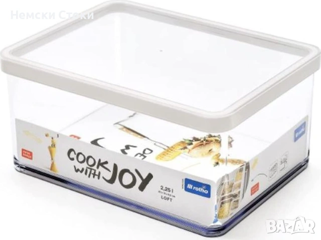 Комплект кутии за съхранение 5 броя Rotho, Швейцария, снимка 3 - Кутии за храна - 53685676