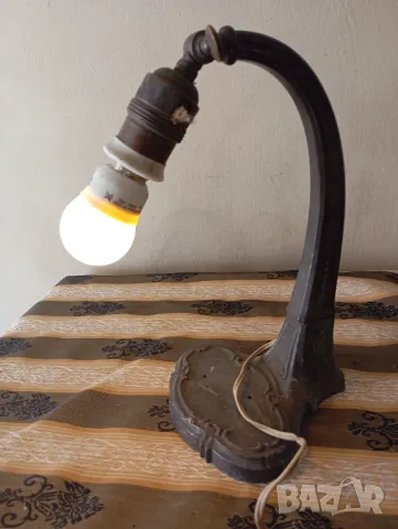 Стара настолна лампа арт деко, снимка 6 - Настолни лампи - 50030003