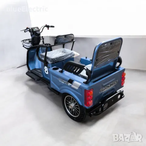 Електрическа Триколка blueElectric CARGO LUX 2000W | 48V | 24AH | BLUE, снимка 5 - Мотоциклети и мототехника - 49745604