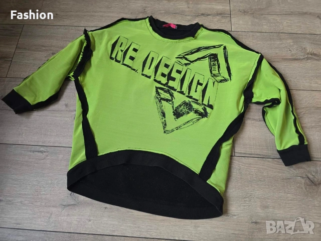 Жестока oversized дамска блуза на Redesign, снимка 2 - Блузи с дълъг ръкав и пуловери - 53422591