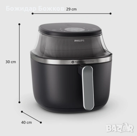 Еър фрайер Philips Series 3000 4.2 L (NA322/00), снимка 9 - Печки, фурни - 53467656