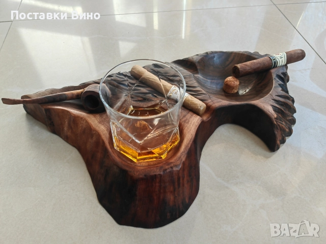 Пепелник за пури, лула с място за чаша, снимка 8 - Декорация за дома - 52799993