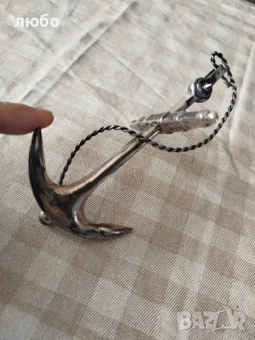  Сребърна Котва от Викториянската Епоха 1890г Сребро 0,925, снимка 13 - Антикварни и старинни предмети - 50255354