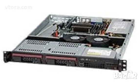 Шаси за сървър Supermicro SC811 Chassis 1U оборудвано