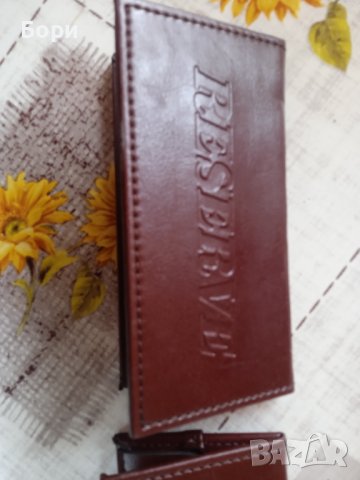 Стари кожени табели RESERVE, снимка 3 - Други ценни предмети - 40940333