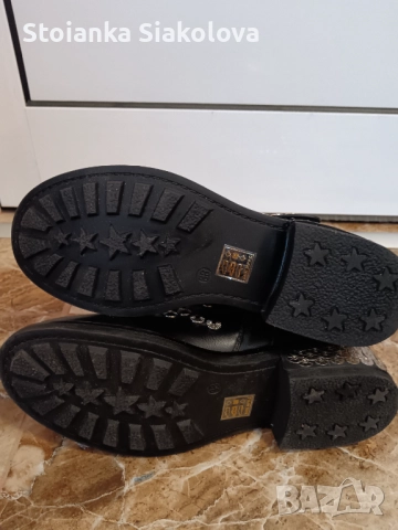 Черни дамски боти , снимка 4 - Дамски боти - 52937285