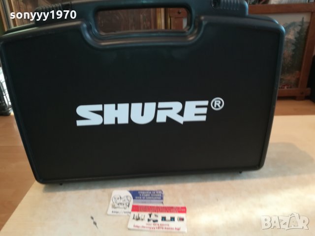 shure-2бр безжични микрофони с куфар-обява 0902221104, снимка 8 - Микрофони - 35726343