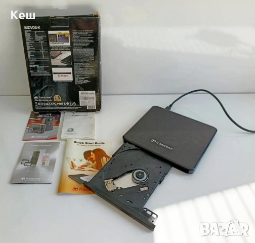 Оптично устройство Transcend Slim Type (CD/DVD/Audio), снимка 3 - Друга електроника - 53770065