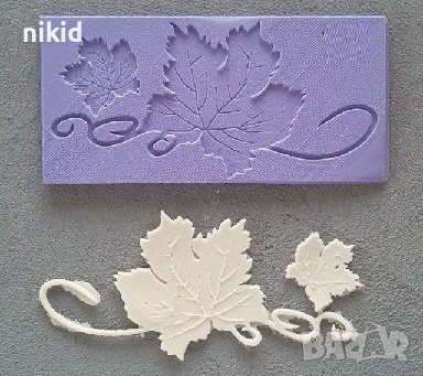Лозови листа Гроздов лозов лист листо грозде силиконов молд декор, снимка 2 - Форми - 41799115