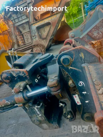 Накланяща се кофа с бързосменник OilQuick OQ70/55 и адаптер Lehnhoff 12-25т., снимка 3 - Индустриална техника - 50310546