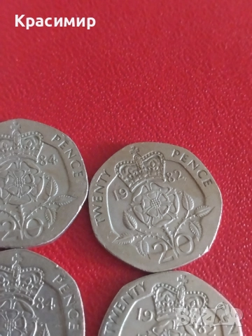 20 пенса Елизабет., снимка 6 - Нумизматика и бонистика - 51617090