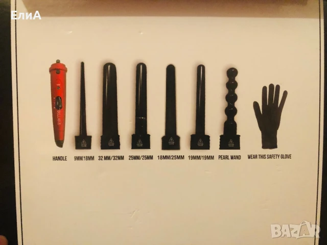 Професионална Турмалинова Маша За Коса Bellami 6-in-1 , снимка 2 - Маши за коса - 51227470