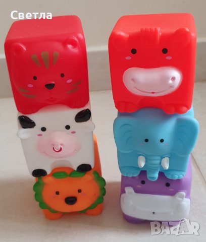 Играчки за баня,гумени кубчета,животни, снимка 2 - Други - 39647230