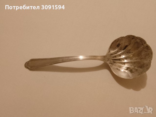 Стара лъжица за сервиране във формата на мида , снимка 9 - Антикварни и старинни предмети - 41307763