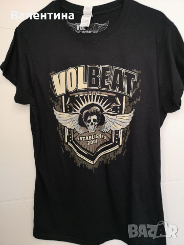 Разпродажба VOLBEAT Мъжка/дамска черна тениска, размер L, снимка 3 - Тениски - 36457775