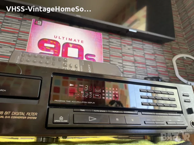CD PLAYER SONY CDP-490 + remote , снимка 3 - MP3 и MP4 плеъри - 55989849