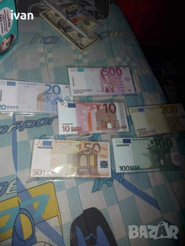 Фалшиви пари долари и евро и турски лири