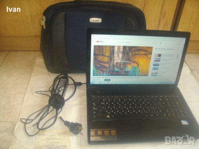 Lenovo G585-1 TB HD-RAM 4GB-Intel Pentium 2,20GHz-БГ Клавиатура/Чанта-Отличен Лаптоп-Почти Нов-15,6", снимка 5 - Лаптопи за дома - 44404342