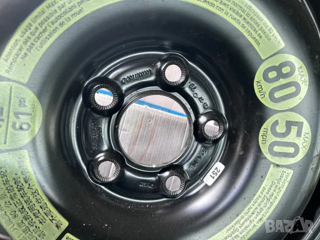 НОВА Резервна гума тип патерица за Мерцедес Бенц 5х112 , снимка 2 - Части - 49870857
