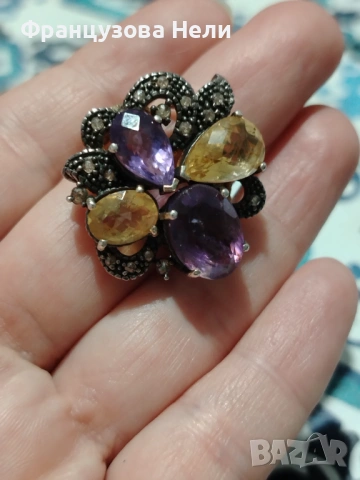 Масивен, старинен пръстен, снимка 3 - Пръстени - 53830680