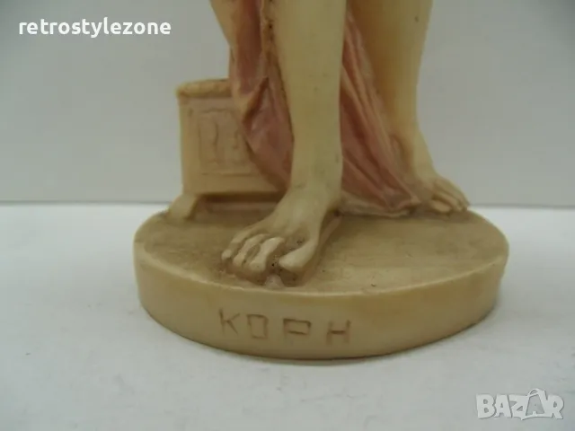 № 7724 стара фигура / статуетка   - височина 23 см , диаметър основа 6,5 см , снимка 5 - Други ценни предмети - 47570930