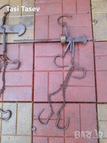 Стари кантари с топуз - 80 кг и 20 кг, снимка 5 - Антикварни и старинни предмети - 52672756