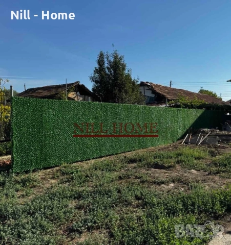 Поцинкована мрежа с декорация ( ИЗКУСТВЕНА ТРЕВА) 4 мм. Тел / 40 мм. Око, снимка 10 - Огради и мрежи - 52302968