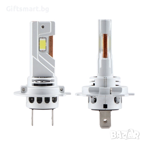 Комплект 2 LED крушки, H7, Plug And Play, 13000 Lm,12V, 2 x 35W, 6500К, снимка 4 - Аксесоари и консумативи - 52316304