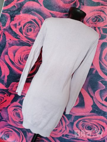Бледо светло лилава зимна блуза туника плетиво ХЛ, снимка 2 - Туники - 38900681