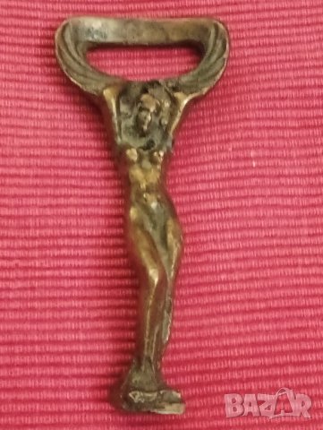 Стара месингова отварячка женско тяло. , снимка 3 - Други ценни предмети - 44432452