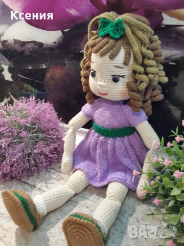 Плетена играчка Кукла ДАША, Ръчно изработена, Перфектен подарък, снимка 5 - Плюшени играчки - 52510348