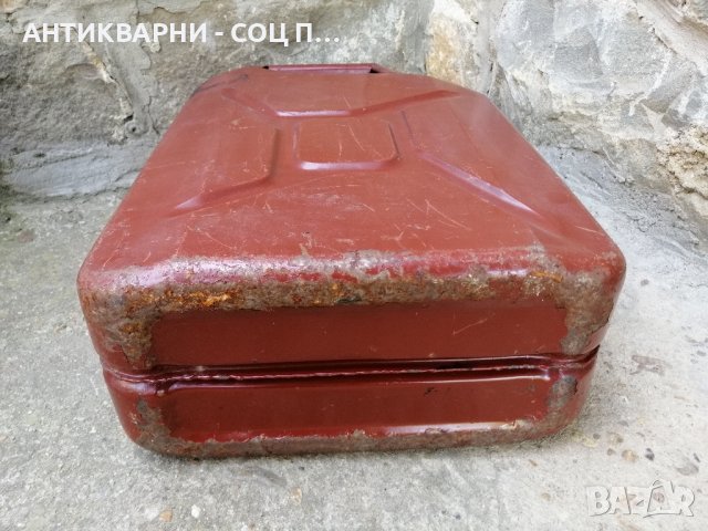 Стара Соц Метална Туба За Гориво / 20 Литра / 1989 г. , снимка 5 - Антикварни и старинни предмети - 41534224