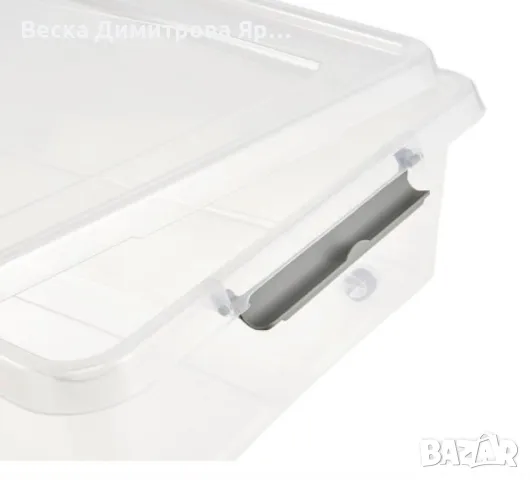 Кутия за съхранение, Keeeper Lars, 29 L, 58 x 39 x 16 cm, с колела и капак, снимка 4 - Кутии за храна - 49418878