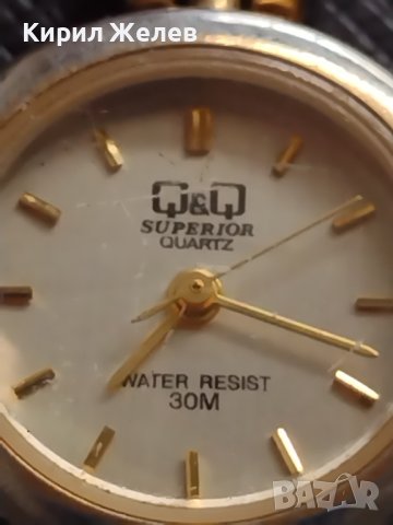 Дамски часовник Q&Q SUPERIOR QUARTZ WATER RESIST 30 m. 1 mikron красив дизайн 30354, снимка 5 - Дамски - 40884831