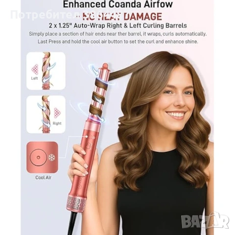 Електрическа четка HITTIONA Airstyler 5-в-1, снимка 3 - Сешоари - 53472373