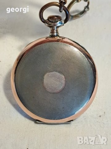 швейцарски сребърен джобен часовник Levrette , снимка 2 - Антикварни и старинни предмети - 47667487