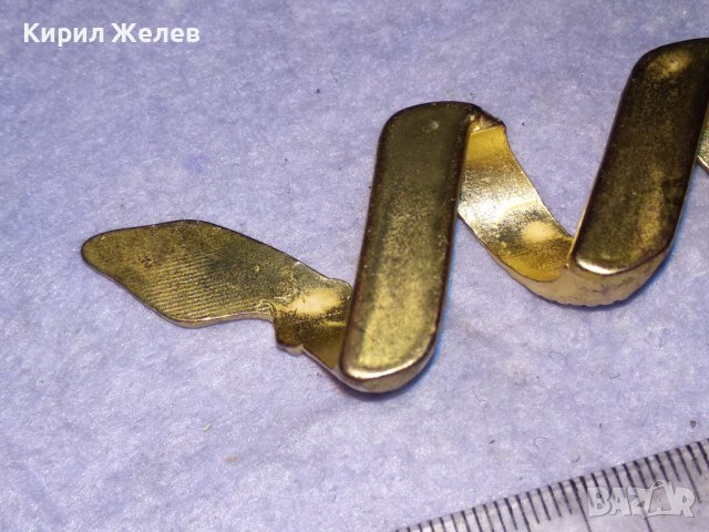 СТАР ЕФЕКТЕН БРОНЗОВ ПОЗЛАТЕН ФИГУРАЛЕН ЗМИЕВИДЕН ВИНТИДЖ АРТ САЛФЕТНИК 30816, снимка 6 - Колекции - 41649099